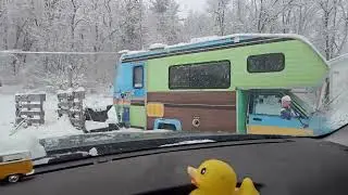 Timing Is Everything | A Winter Scene in Tiny RV Life at 60: The Question I Ask You Is...