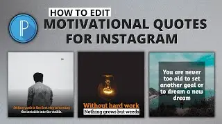 Motivational Quotes For Instagram Editing Tutorial | Pixellab Tutorial