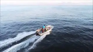 Classic Boston Whaler 17 Montauk Cruising - Drone Footage
