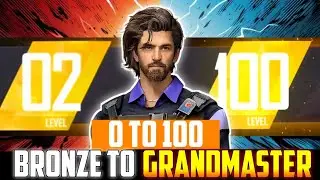 0 To 100 level Challenge // Bronze To Grandmaster// solo rank push Ep-1✅