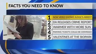 January 30 Morning Rush: Video shows arrest of family court judge accused of DWI