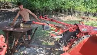 Bungartz L5H mit Hatz E89 beim Holz s&auml;gen