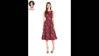 Adrianna Papell Women's Sleeveless Jacquard Cocktail Dress | Cocktail Dresses