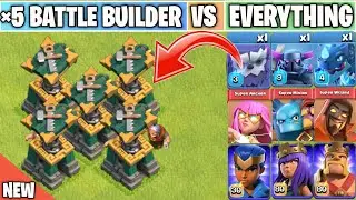 Battle Builder Vs Every single Troop/Heroes | New Defense Update | Clash of clans