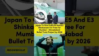 Japan Gifts Bullet Trains to India for FREE! 🚄
