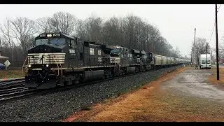 NS Corn Train 52D With NS Leader 9584 At Rock Hill SC On The NS R-Line.