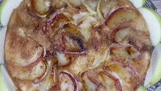 🔴Almali pirok➡️Sobasi olmayan xanimlar ucun tavada cox dadli almali pirok🍎Elmali tart