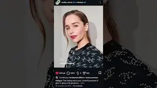 A atriz&nbsp;Emilia Clarke sofreu dois AVCs, fundou a Sameyouorg#God #milagre #Jesus #emiliaclarke #love