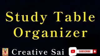 Multi-Functional Pen Holder Stand Craft/Study Table Organizer/Creative Sai- Youtube Channel