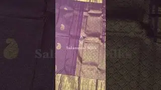 Violet Pure Kanjivaram silk saree with rich pallu !Silk Mark certified! #silkmark #kanjeevaramsilk