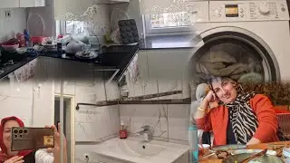 #KARIṢMIYOR #DİYENLERE🤣🤦🏻‍♀️ÖNCESİ SORASI MUTFAK TEMİZLİĞİ MİS💯UYUZ SEN BUYUR GEL 😡BANYO TEMİZLİĞİ 
