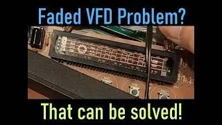 Восстановление выцветшего VFD-дисплея, обновление линий нити накала на проигрывателе Cambridge Au...