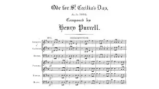 HAIL, BRIGHT CECILIA (Z.328) by Henry Purcell {Audio + Full score}