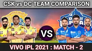 Chennai Super Kings vs Delhi Capitals Team Comparison || CSK vs DC Head to Head