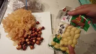 Lotus seed and snow mushroom soup | Chinese dessert recipe