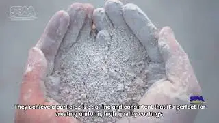 Kaolin grinding mill for thermal paper coatings