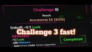 Complete challenge 3 easier in Omega Rarities 2
