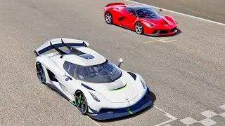Koenigsegg Jesko vs Ferrari La Ferrari - Imola