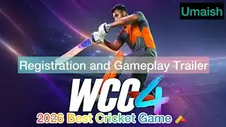 Registration for WCC4 🔥|Real faces Gameplay💥|PlayStore per registered ho jaen|#newcricketgame|