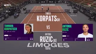 Tamara Korpatsch (GER) vs (6) Antonia Ruzic (CRO) - Game, Set, Match