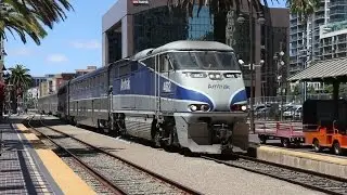 Trains in San Diego, California (Pacific Surfliner, Coaster, Trolley)