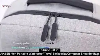 AMZER Travel Backpack with Shoulder Bag, USB Charging, Headset Port