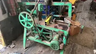 Homemade power hacksaw.