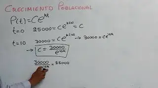 01. Crecimiento Poblacional | Ecuaciones Diferenciales