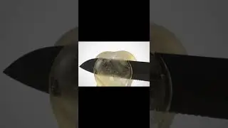 AI Frosted Lemon Glass Sculpture Slicing ASMR #veo3 #veo3google #veo