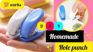 How to make hole punch machine at home || punching machine making || DIY punching machine making