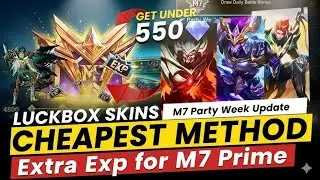 M7 PARTY WEEK SECRET😱 Get Lucky Box Skin UNDER 550 Diamonds + Exact EXP Math to Reach Level 75 FAST💯