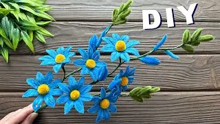 Easy Idea! How to Make Easy Flower from Chenille Stems Pipe Cleaner Flowers
