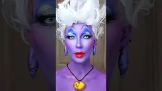 Ursula the sea witch makeup 🐚 #makeup #cosplay #halloween #ursula #disney