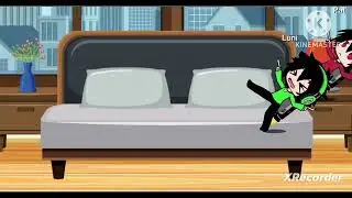 Green Spider-Man grabbing red speaker man and those guys fall off