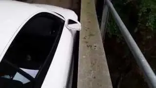 Audi R8 Meets Narrow Bridge