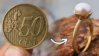 How to Make Coin Pearl Ring | Pearl Coin Ring- Handmade