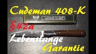 Unboxing Cudeman 408-K, Mo-Va rostfrei HC 55-57 Cocobolo Lebenslange Garantie