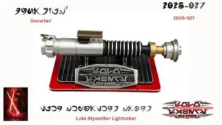 Магия мифов Денариуса: световой меч Люка Скайуокера Neopixel с Хрустальной камерой