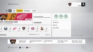 NHL 17 Franchise Mode Ep. 1 - Florida Panthers - Editing Lines/Looking At Roster