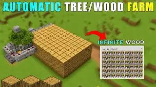 FULLY AUTOMATIC WOOD/TREE FARM IN MINECRAFT BEDROCK 1.19(MCPE/X BOX/CONSOLE/PS4/NINTENDO SWITCH)