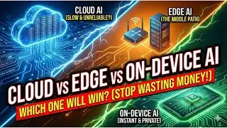 Cloud AI vs Edge AI vs On Device AI - The AI Architectural Showdown