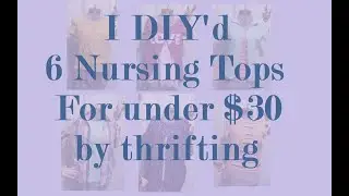 Nursing shirts DIY