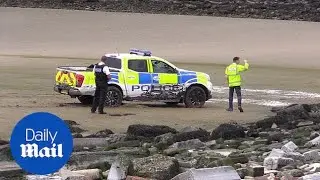 Port of Liverpool Police truck towed after getting stuck in mud
