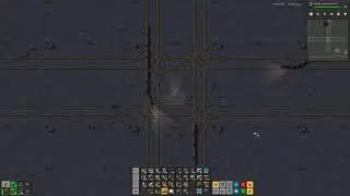 Factorio large 4 lane train intersection