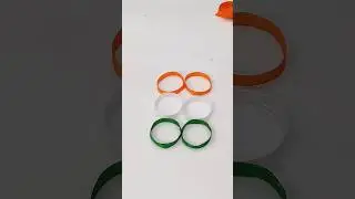 Tricolour Hair Clips 🇮🇳 | Easy DIY for Independence Day #youtubeshorts #diy #craft