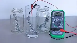 Wire Coil Zinc - Copper Acid Battery