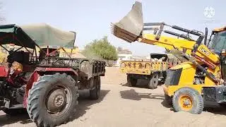 Amezing video JCB 3DX machine working tractor loding