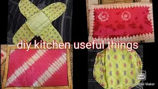 diy dish drying mat... roti cover... kitchen useful diy