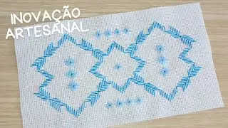 #196  Bordado Ponto Reto e Ilhós Diamante