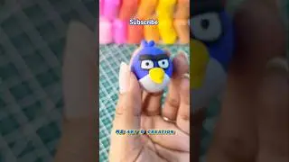 Angry Bird 🐦  clay work 🎨 #shorts #angrybirds #clayart #viralart #videoshort